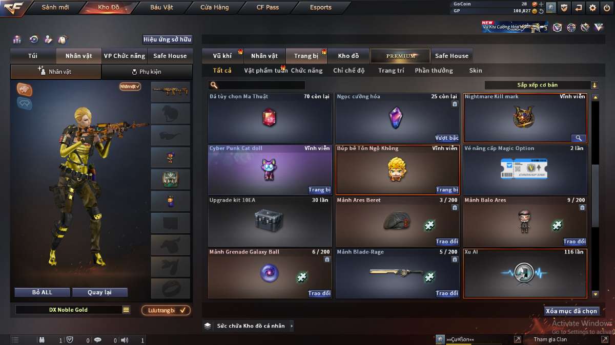 shop acc cf uy tin gia re